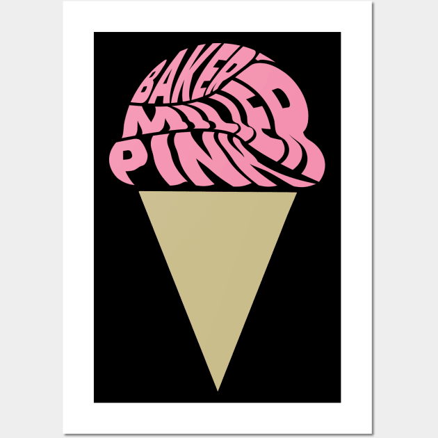 Baker Miller Pink Ice Cream Wall Art by ardp13